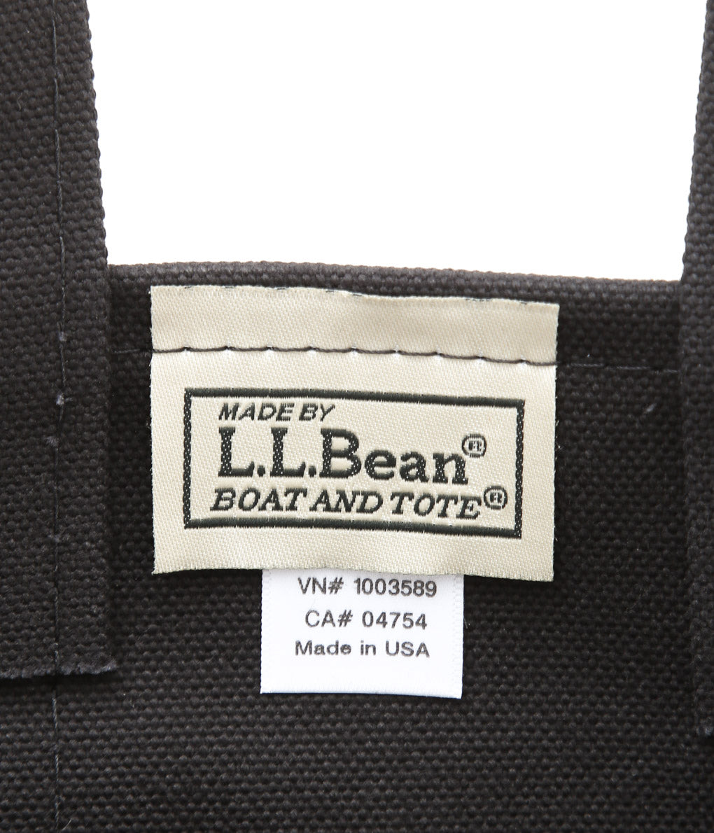 L.L. BEAN ''SOLID BOAT AND TOTE MINI'' (BLACK)