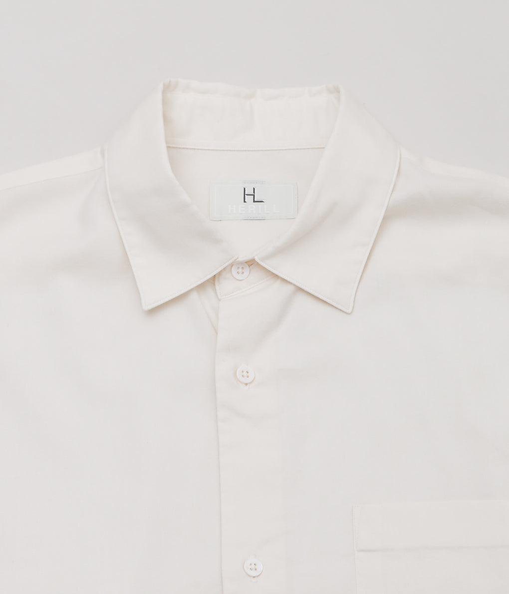 HERILL ''COTTON CASHMERE REGULAR COLLAR'' (WHITE)