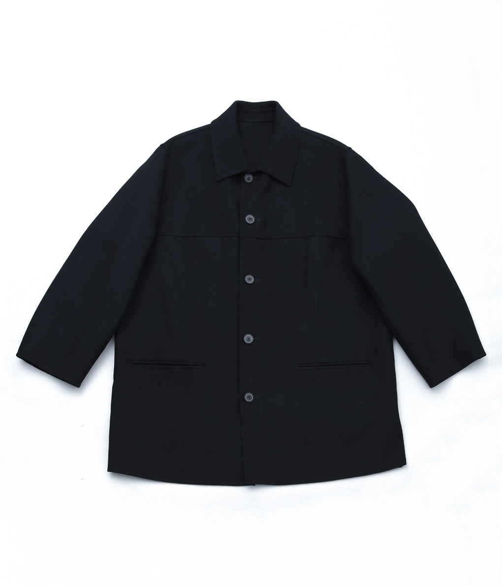 HERILL ''BLACKSHEEP CAR COAT'' (BLACK NAVY)