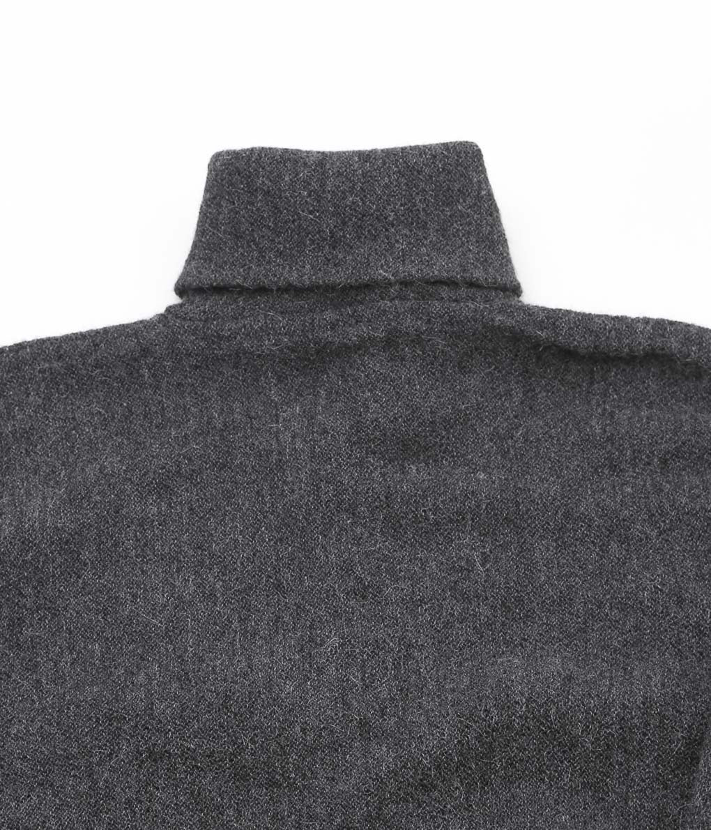 FANNI LEMMERMAYER ''TURTLENECK PLANE CARDIGAN NARROW SLEEVE'' (115 (CHARCOAL))