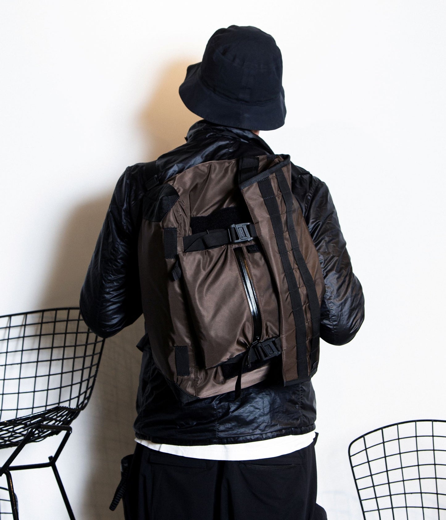 BAGJACK ''SQUARE POUCH'' (NIPO BROWN)