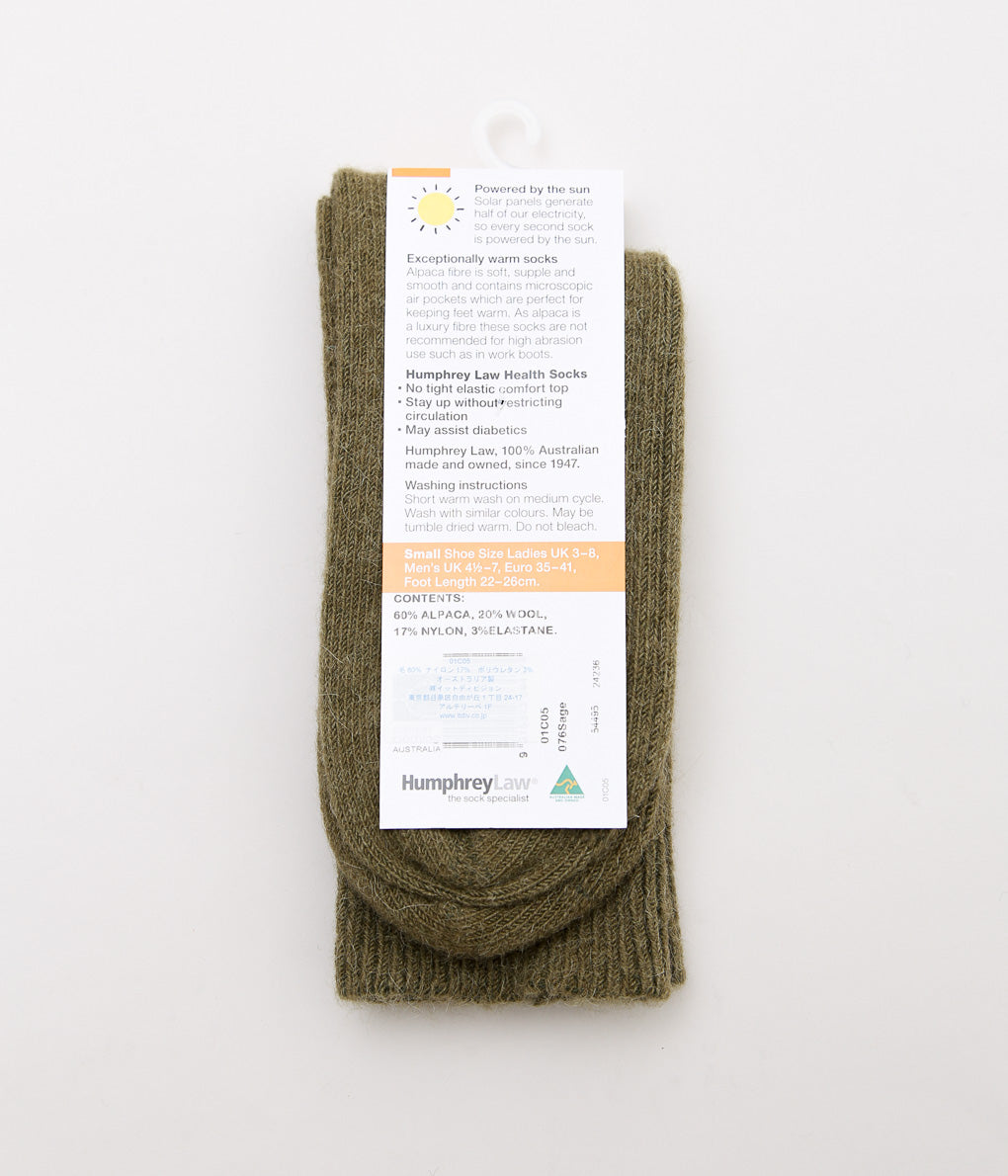 HUMPHREY LAW ''BULKY ALPACA WOOL BLEND'' (SAGE)