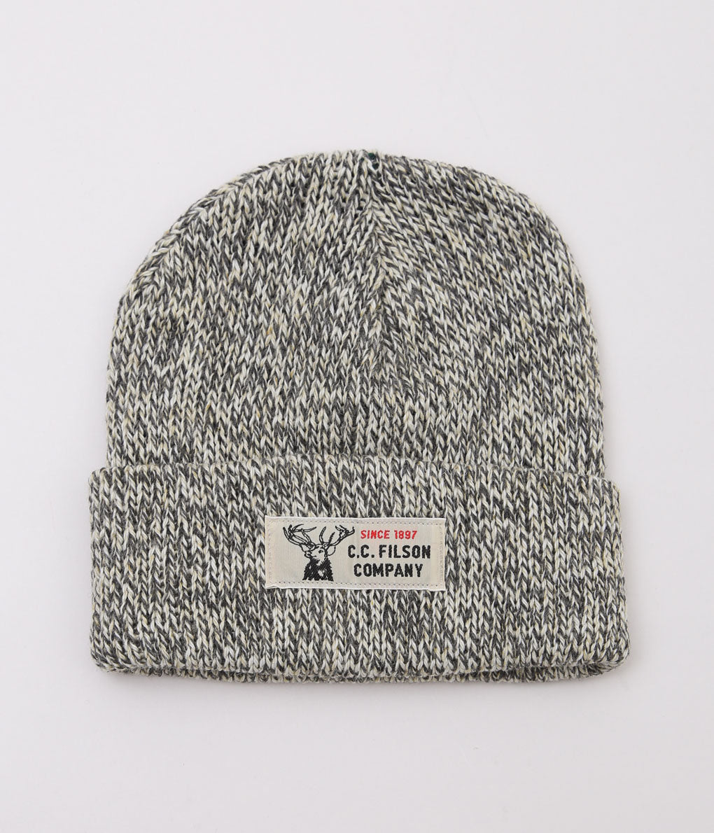 FILSON "LINED RAGG WOOL BEANIE"(CHARCOAL HEATHER)