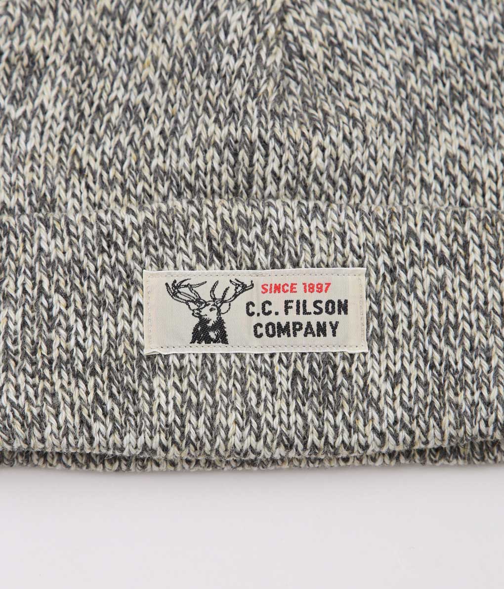 FILSON "LINED RAGG WOOL BEANIE"(CHARCOAL HEATHER)