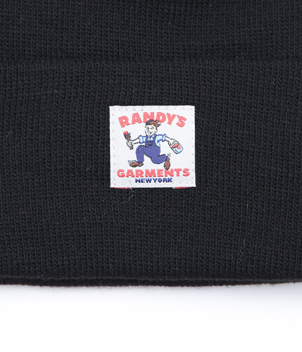 RANDY'S GARMENTS ''CUFF BEANIE'' (BLACK)