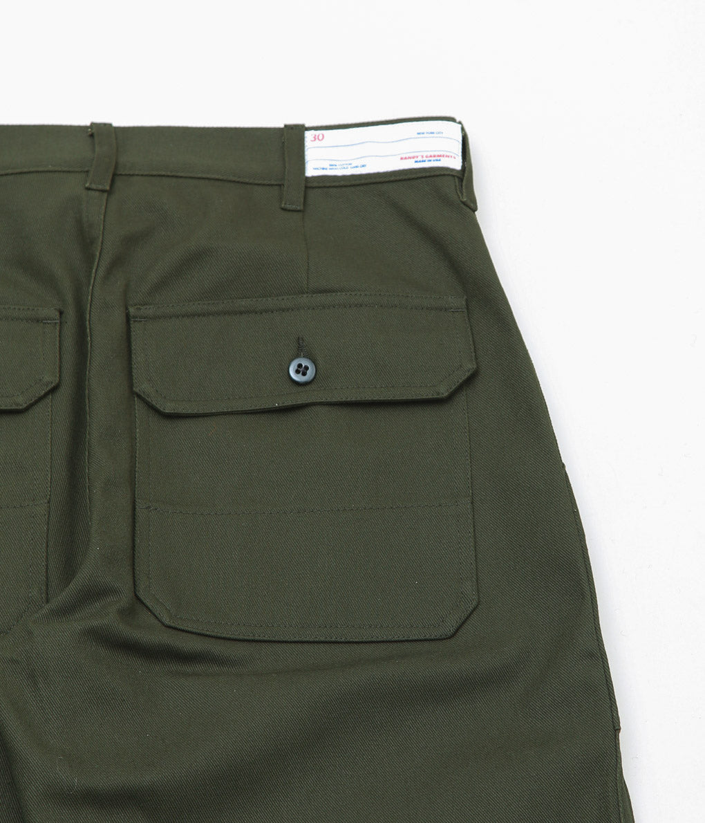 RANDY'S GARMENTS ''UTILITY PANT'' (DARK OLIVE TWILL)