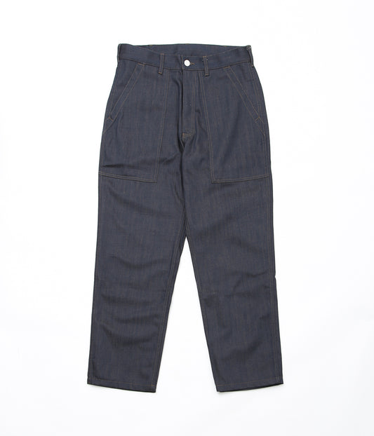 RANDY'S GARMENTS ''UTILITY PANT'' (DARK INDIGO / BROWN DENIM)