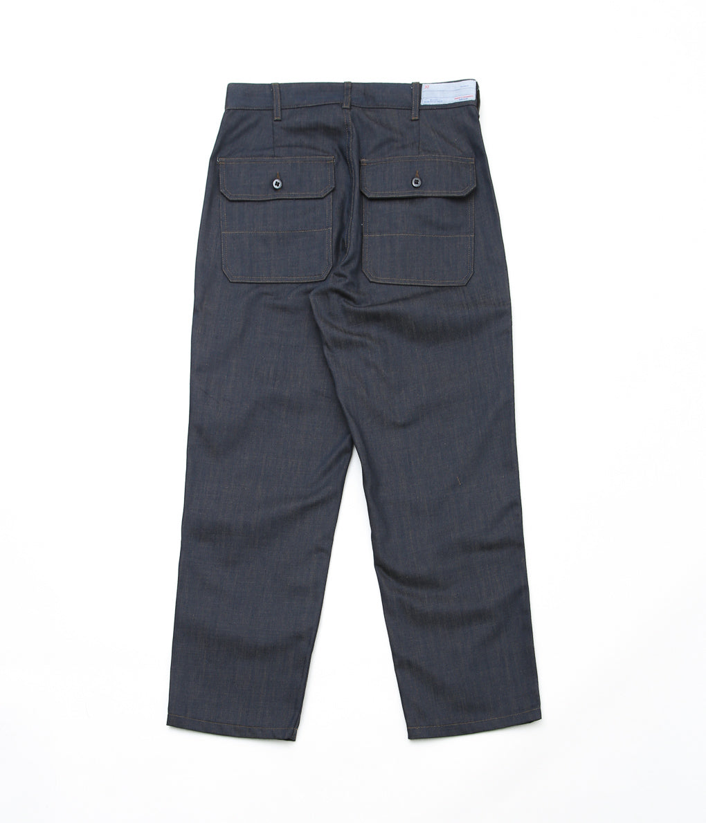 RANDY'S GARMENTS ''UTILITY PANT'' (DARK INDIGO / BROWN DENIM)