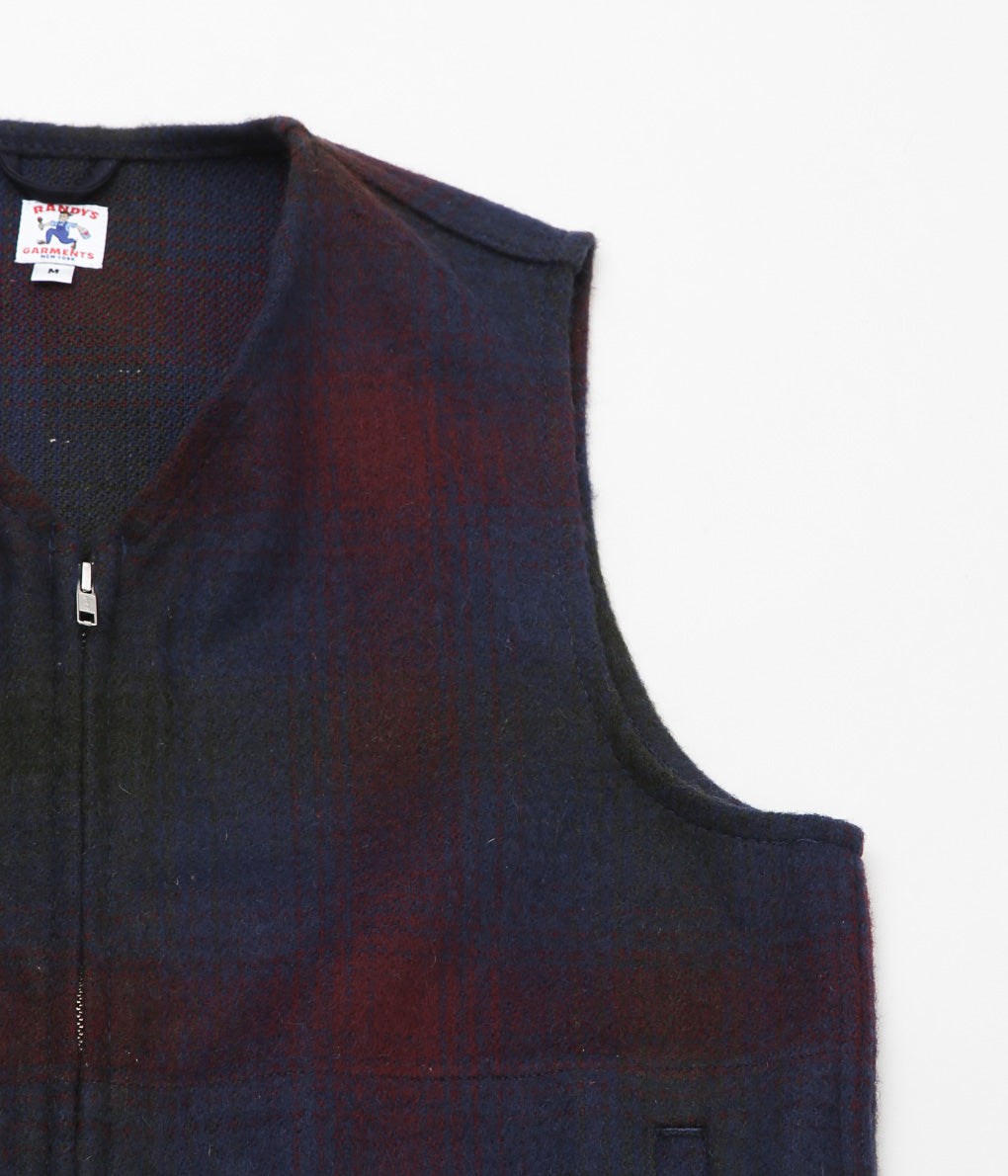 RANDY'S GARMENTS ''EASY VEST'' (PRINTED FLORAL WOOL)