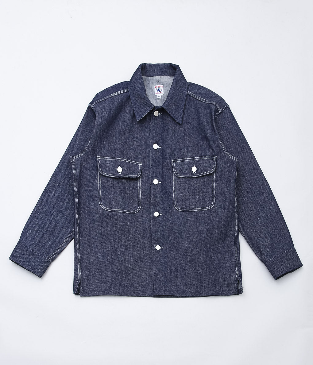 RANDY'S GARMENTS ''OVER SHIRT'' (INDIGO LEFT HAND TWISTER DENIM)