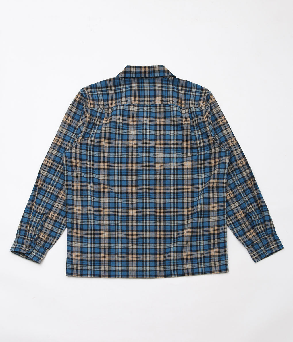 FILSON "ELK HEIGHTS CAMP SHIRT"(BLUE/BLACK KHAKI)