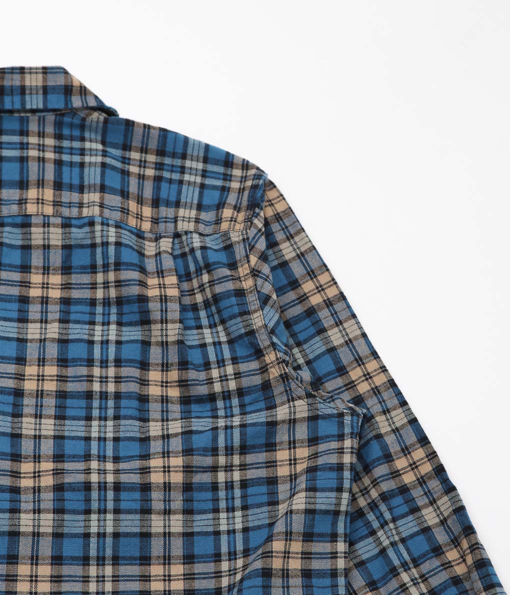 FILSON "ELK HEIGHTS CAMP SHIRT"(BLUE/BLACK KHAKI)