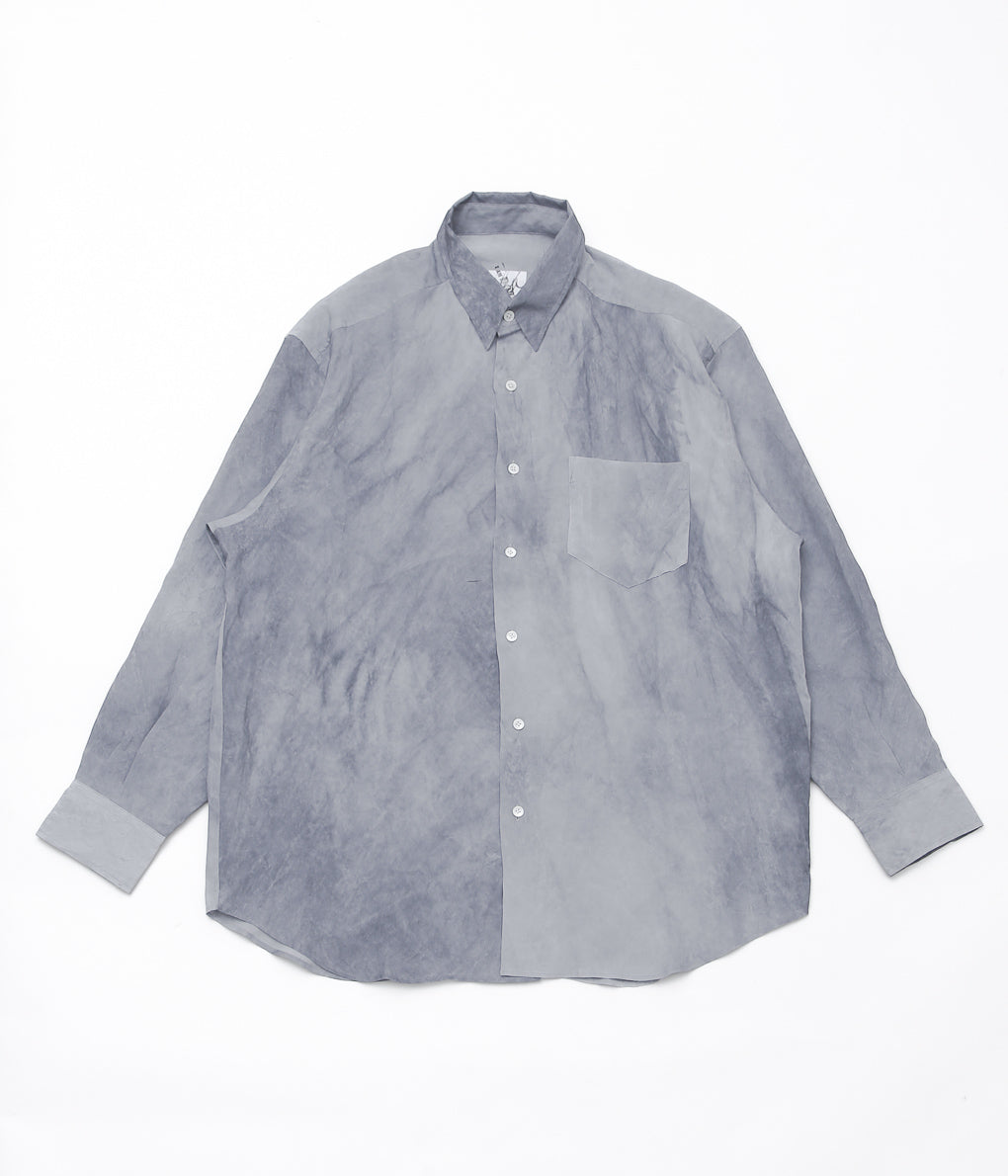 I AM DORK ''HIDDEN BUTTON SHIRTS'' (COLD DYED GREY)