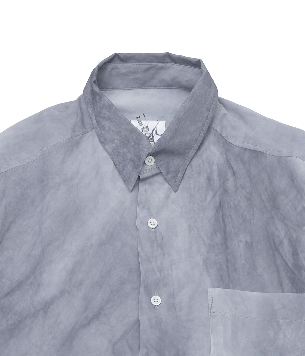 I AM DORK ''HIDDEN BUTTON SHIRTS'' (COLD DYED GREY)