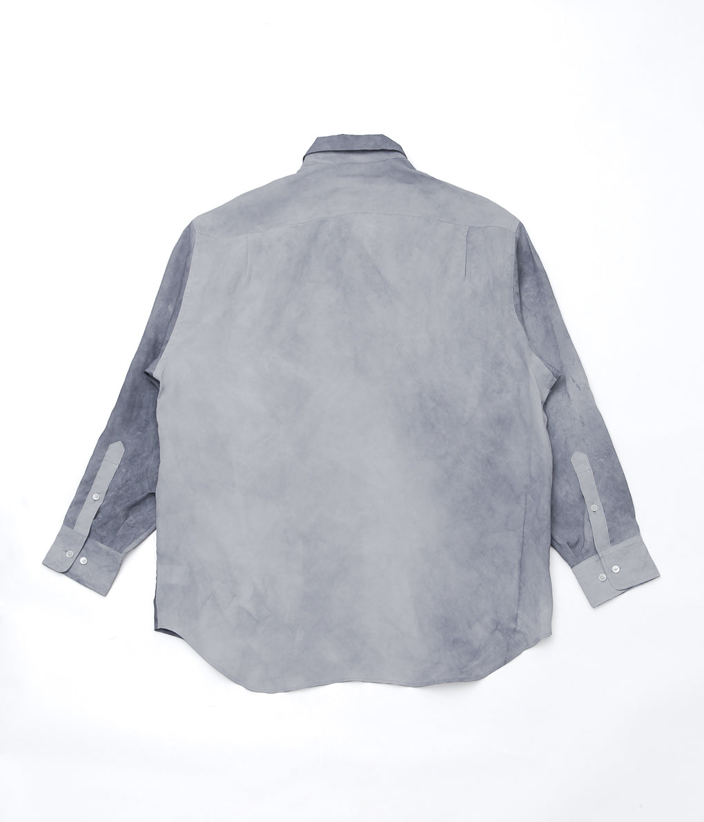 I AM DORK ''HIDDEN BUTTON SHIRTS'' (COLD DYED GREY)