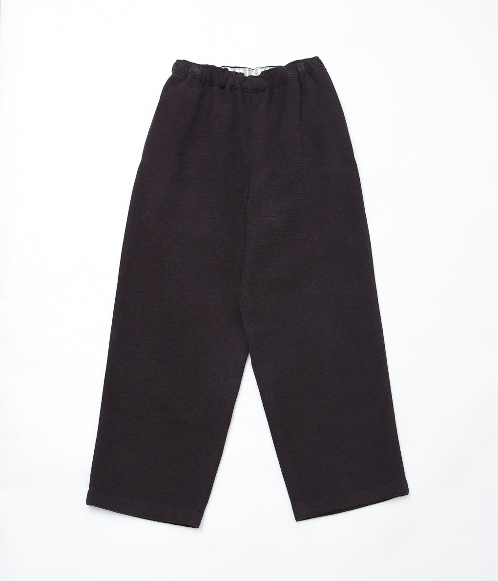 GORSCH ''WOOL RAYON VELVET EASY TROUSERS'' (BROWN)