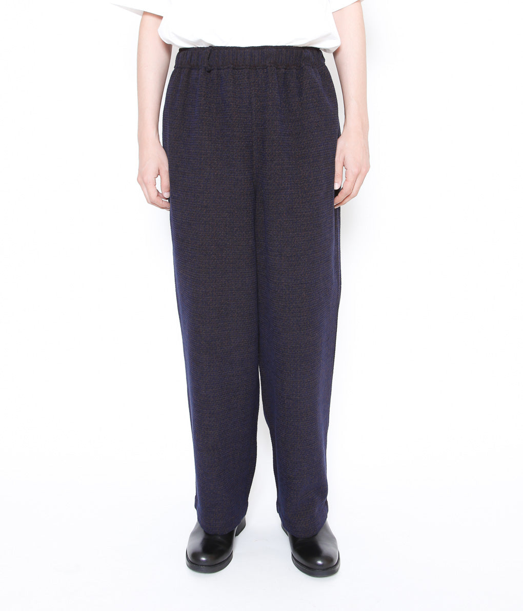 GORSCH ''WOOL RAYON VELVET YARN EASY TROUSERS '' (NAVY)