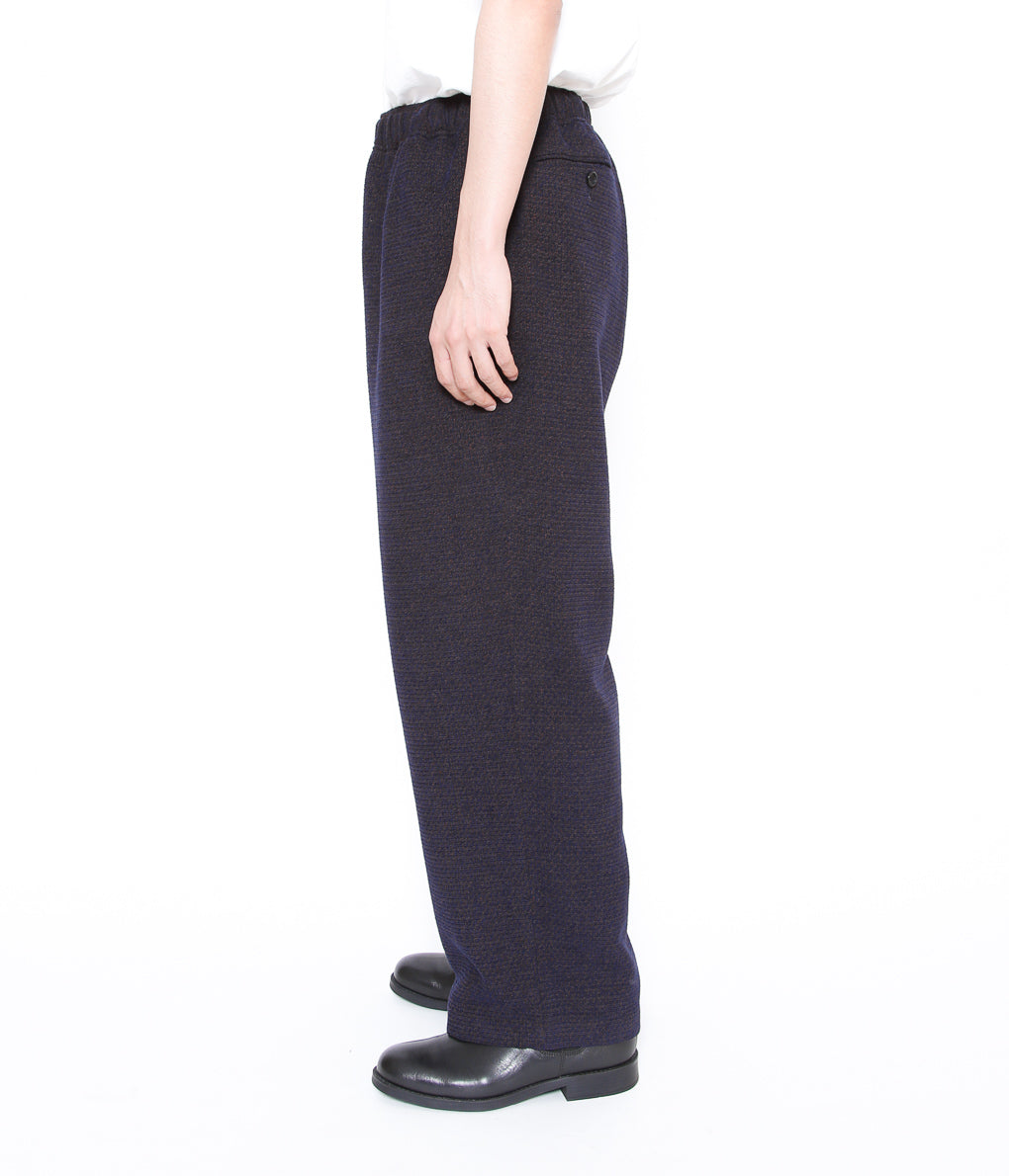 GORSCH ''WOOL RAYON VELVET YARN EASY TROUSERS '' (NAVY)