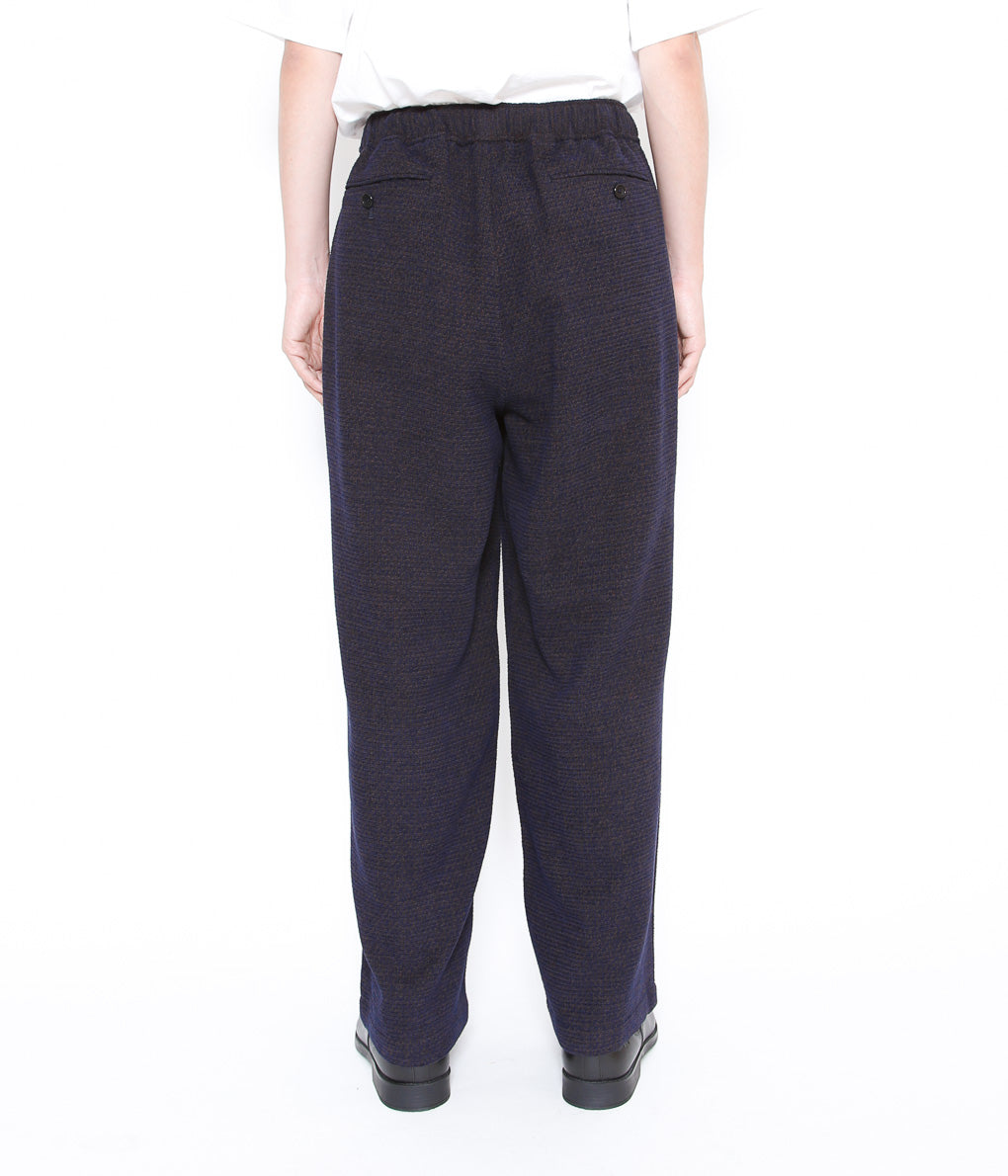 GORSCH ''WOOL RAYON VELVET YARN EASY TROUSERS '' (NAVY)