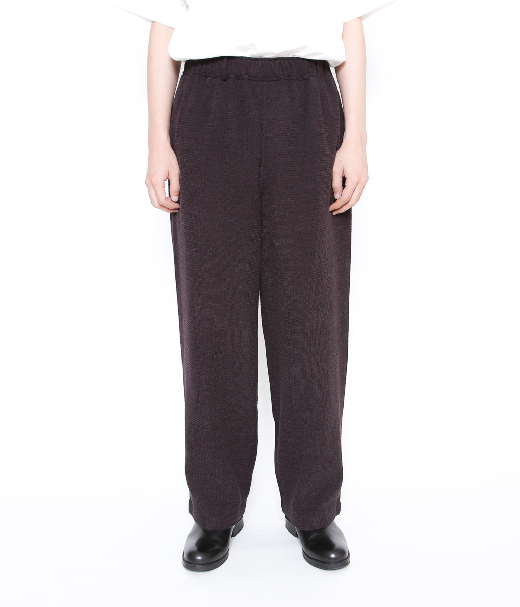 GORSCH ''WOOL RAYON VELVET YARN EASY TROUSERS '' (BROWN)