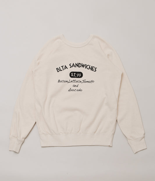 MIXTA ''BLTA SANDWICHES CREW NECK SWEAT'' (NATURAL)