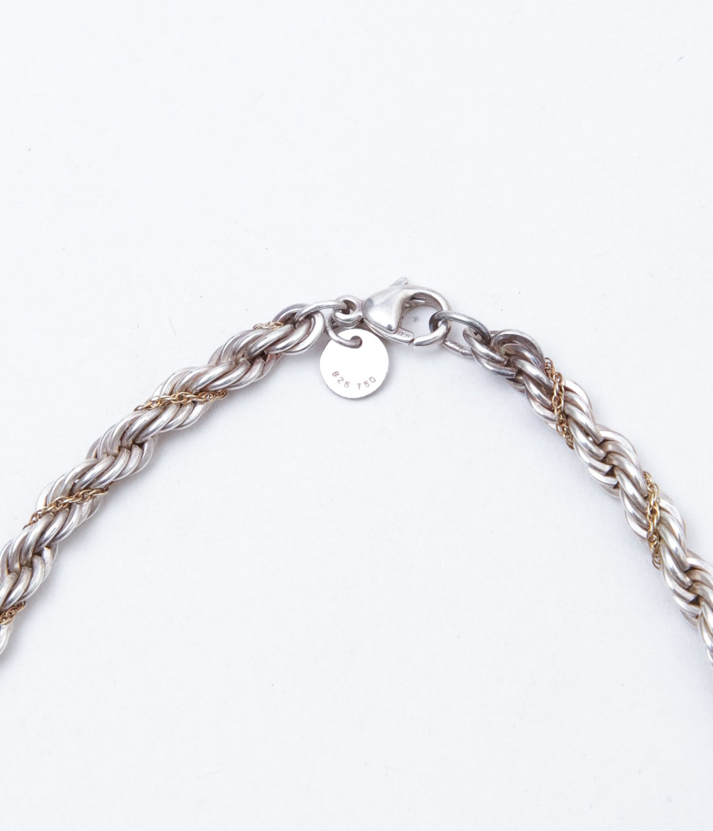 【VINTAGE JEWELRY】TIFFANY ''TWIST NECKLACE '' (SILVER)