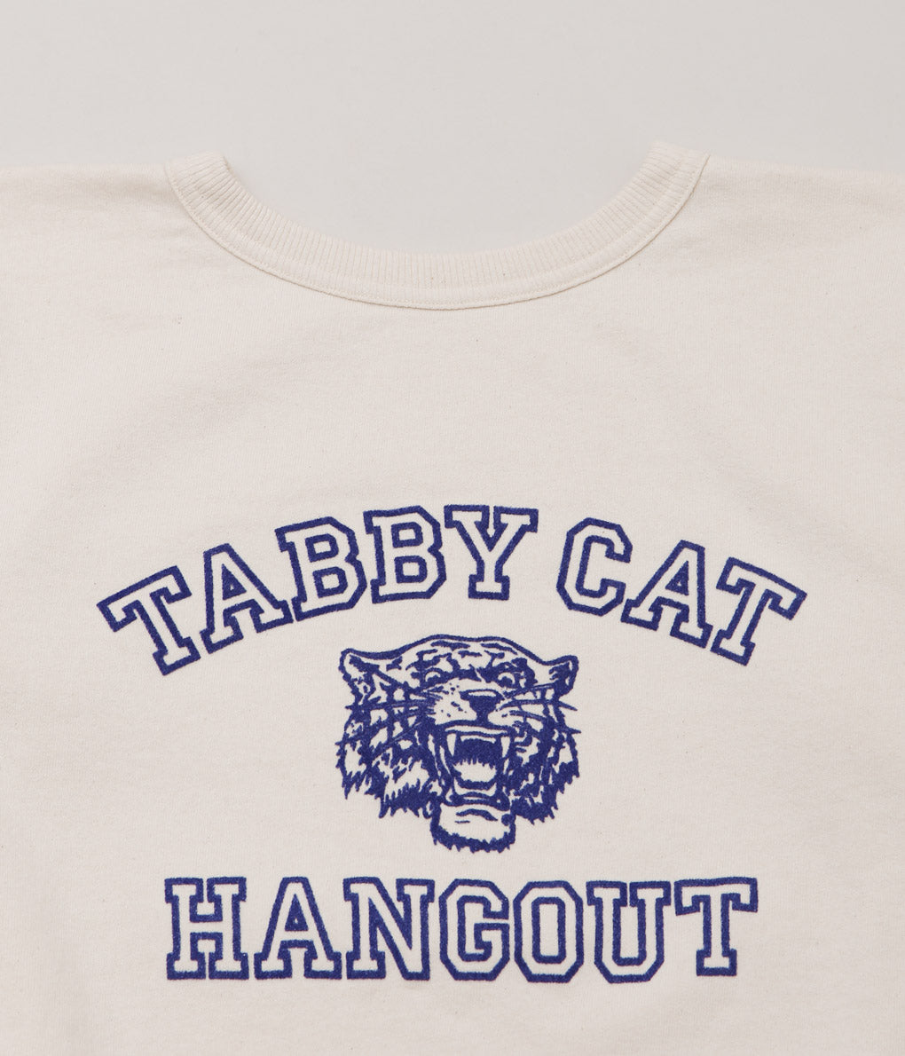 MIXTA ''TABBY CAT HANGOUT CREW SWEAT'' (NATURAL/BLUE)