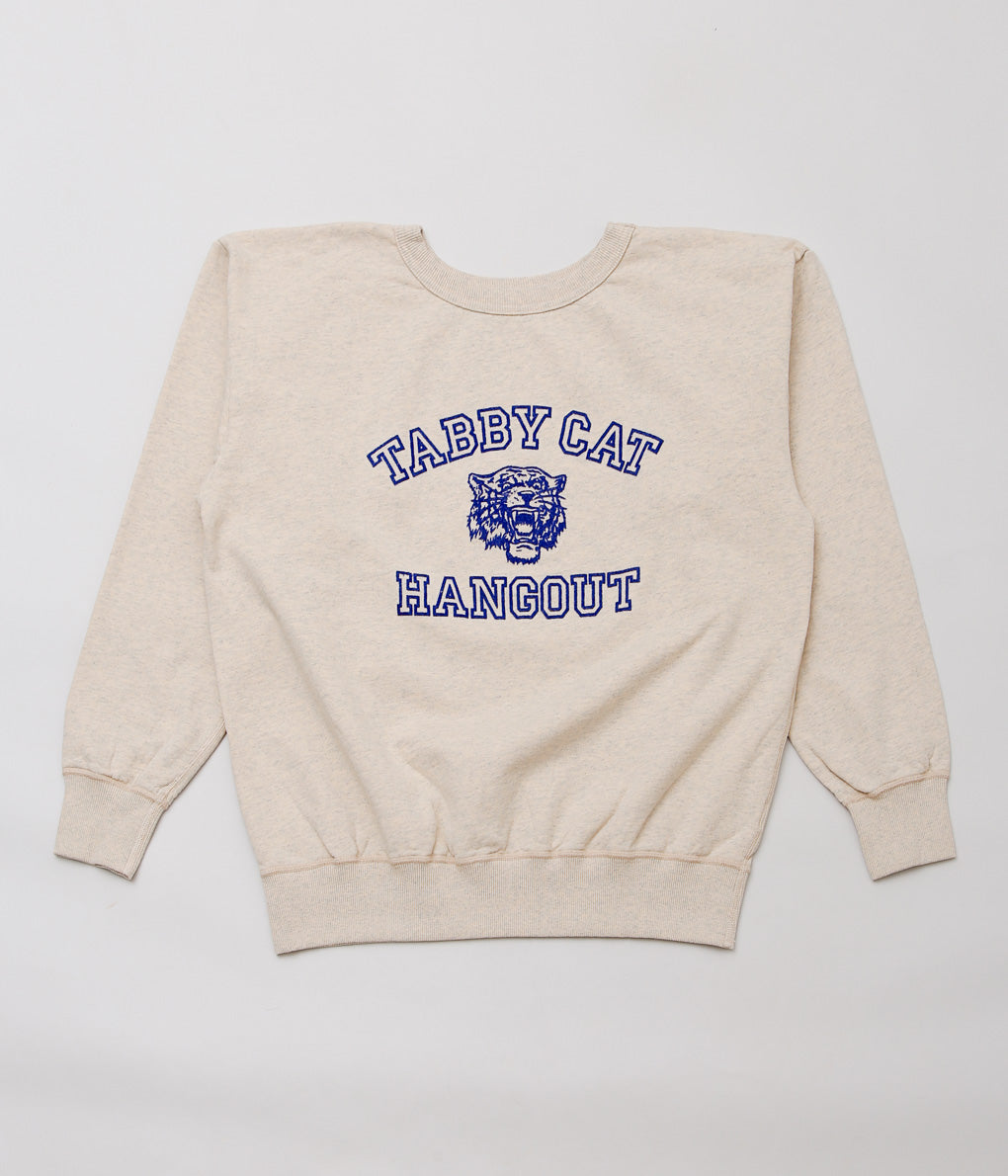 MXITA ''TABBY CAT HANGOUT CREW SWEAT'' (OATMEL)