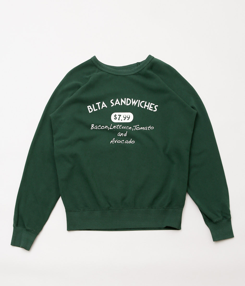 MIXTA ''BLTA SANDWICHES CREW NECK SWEAT'' (FOREST GREEN)