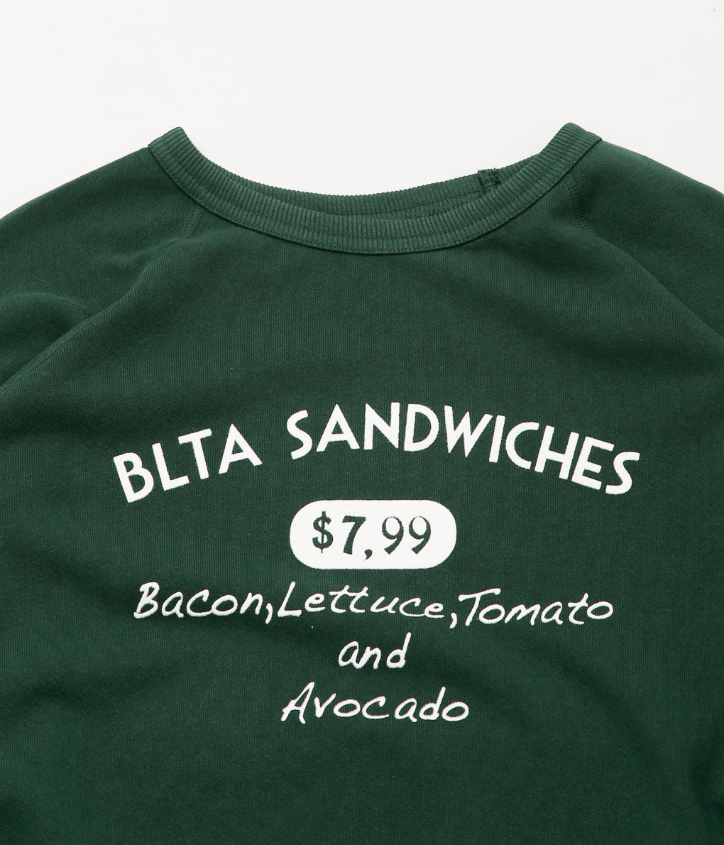 MIXTA ''BLTA SANDWICHES CREW NECK SWEAT'' (FOREST GREEN)