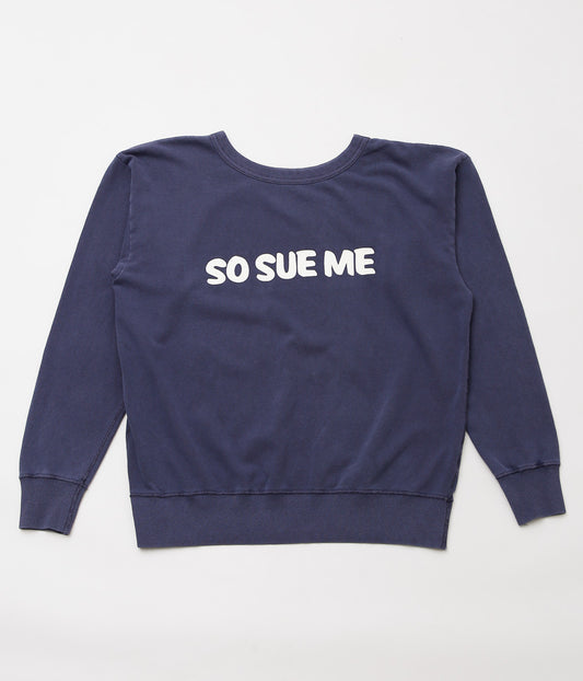 MIXTA ''SO SUE ME CREW SWEAT'' (NAVY)