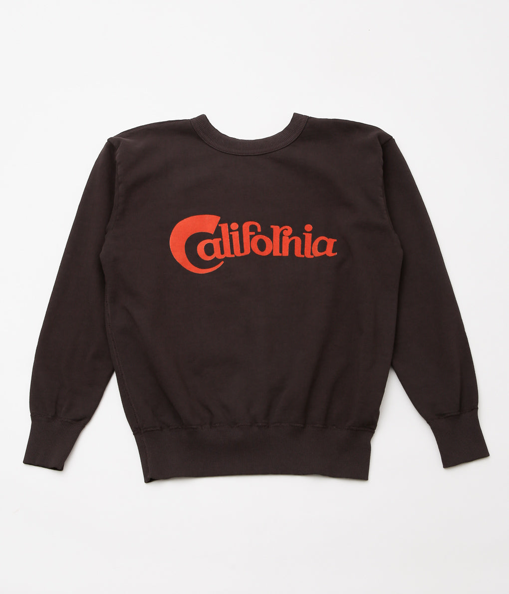 MIXTA ''CALIFORNIA CREW SWEAT'' (BROWN)