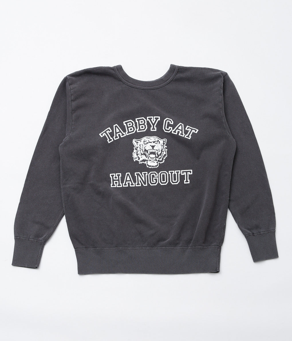 MIXTA ''TABBY CAT HANGOUT CREW SWEAT'' (VINTAGE BLACK)