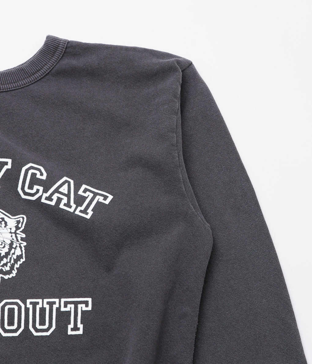 MIXTA ''TABBY CAT HANGOUT CREW SWEAT'' (VINTAGE BLACK)