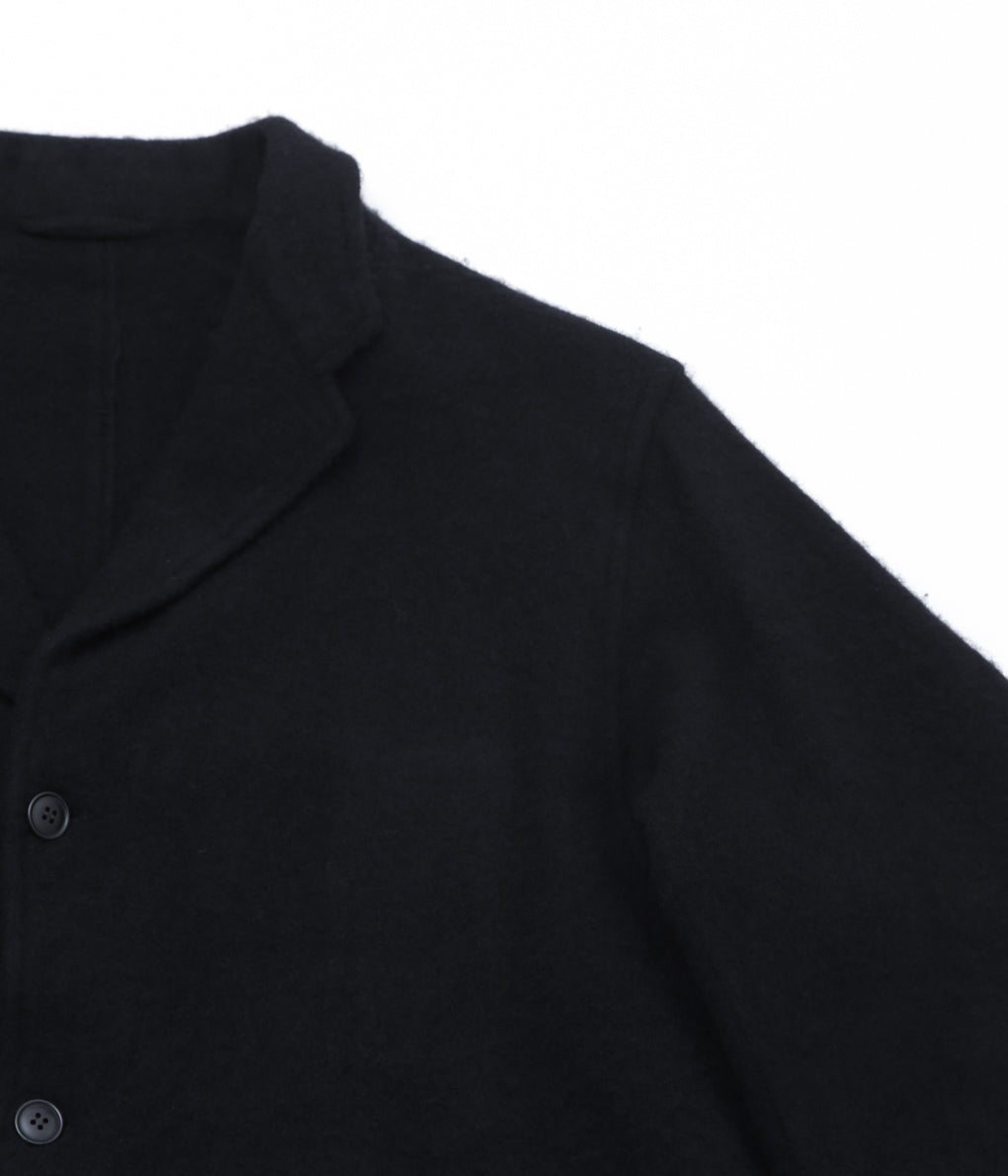 COMOLI ''Fleeced Wool Jacket'' (BLACK)