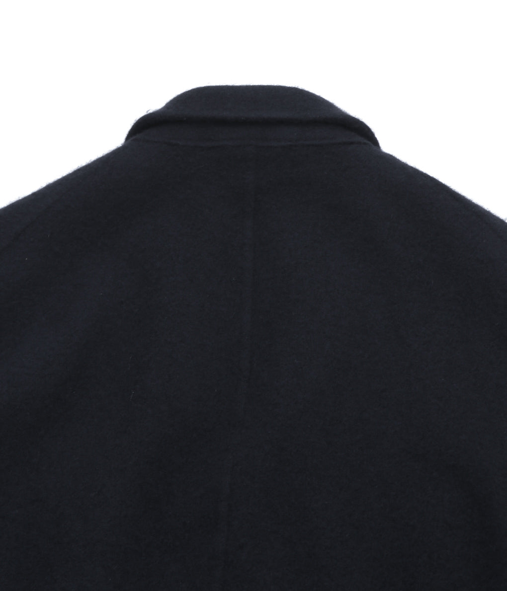 COMOLI ''Fleeced Wool Jacket'' (BLACK)