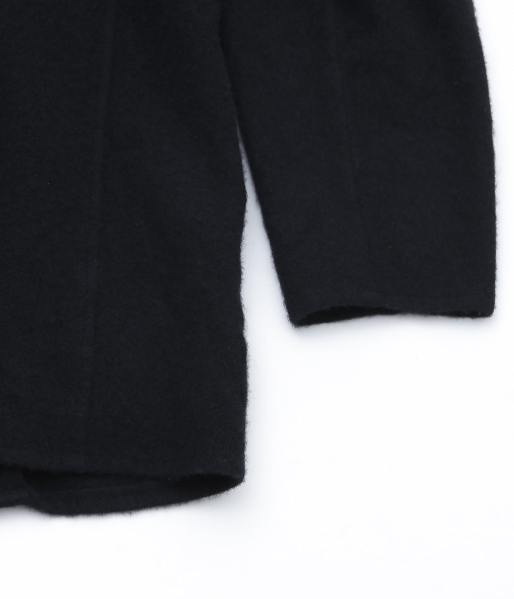 COMOLI ''Fleeced Wool Jacket'' (BLACK)