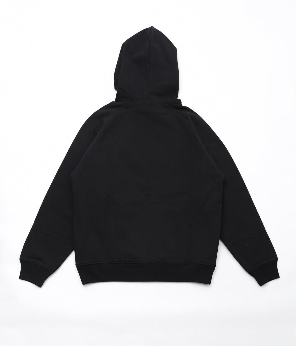 COMOLI ''Cotton fleece zip parka'' (BLACK)