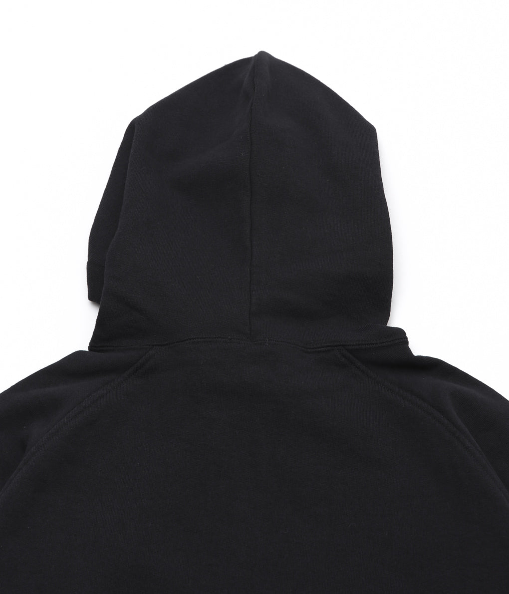 COMOLI ''Cotton fleece zip parka'' (BLACK)