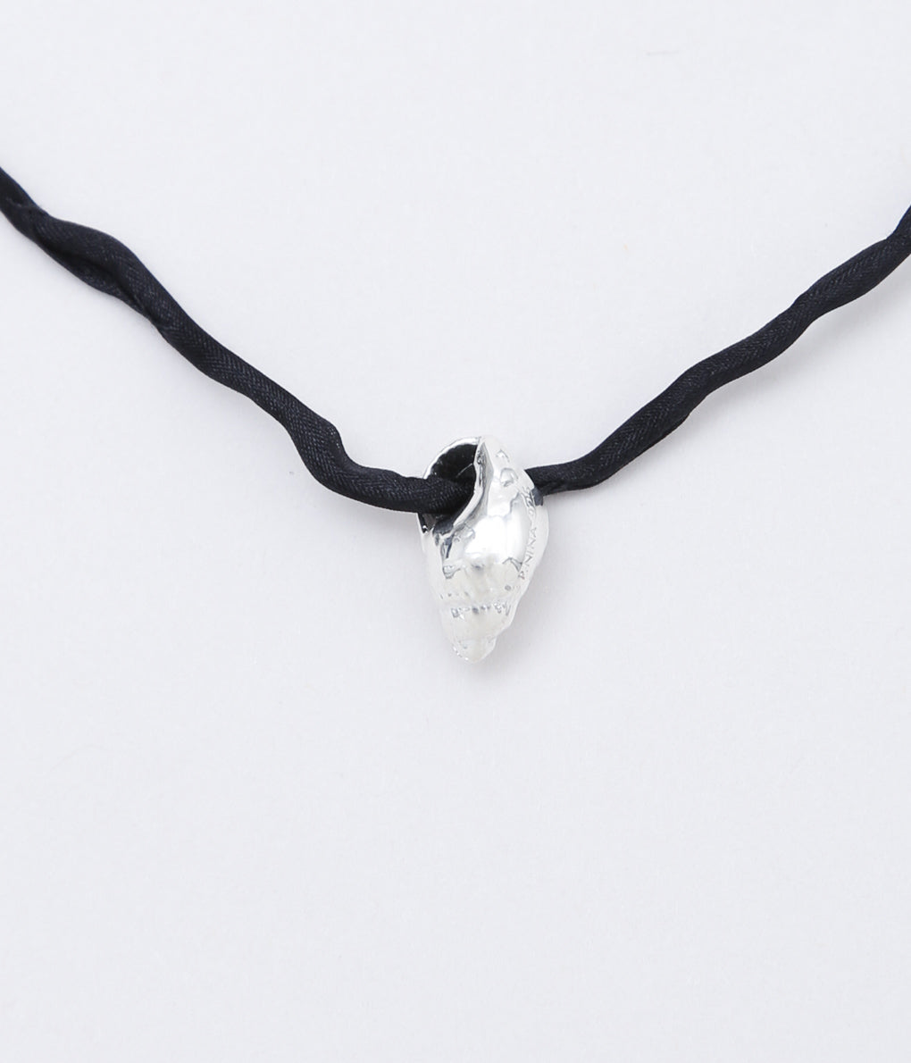 P.NINA ''VENUS PEARL NECKLACE'' (SILVER/BLACK)