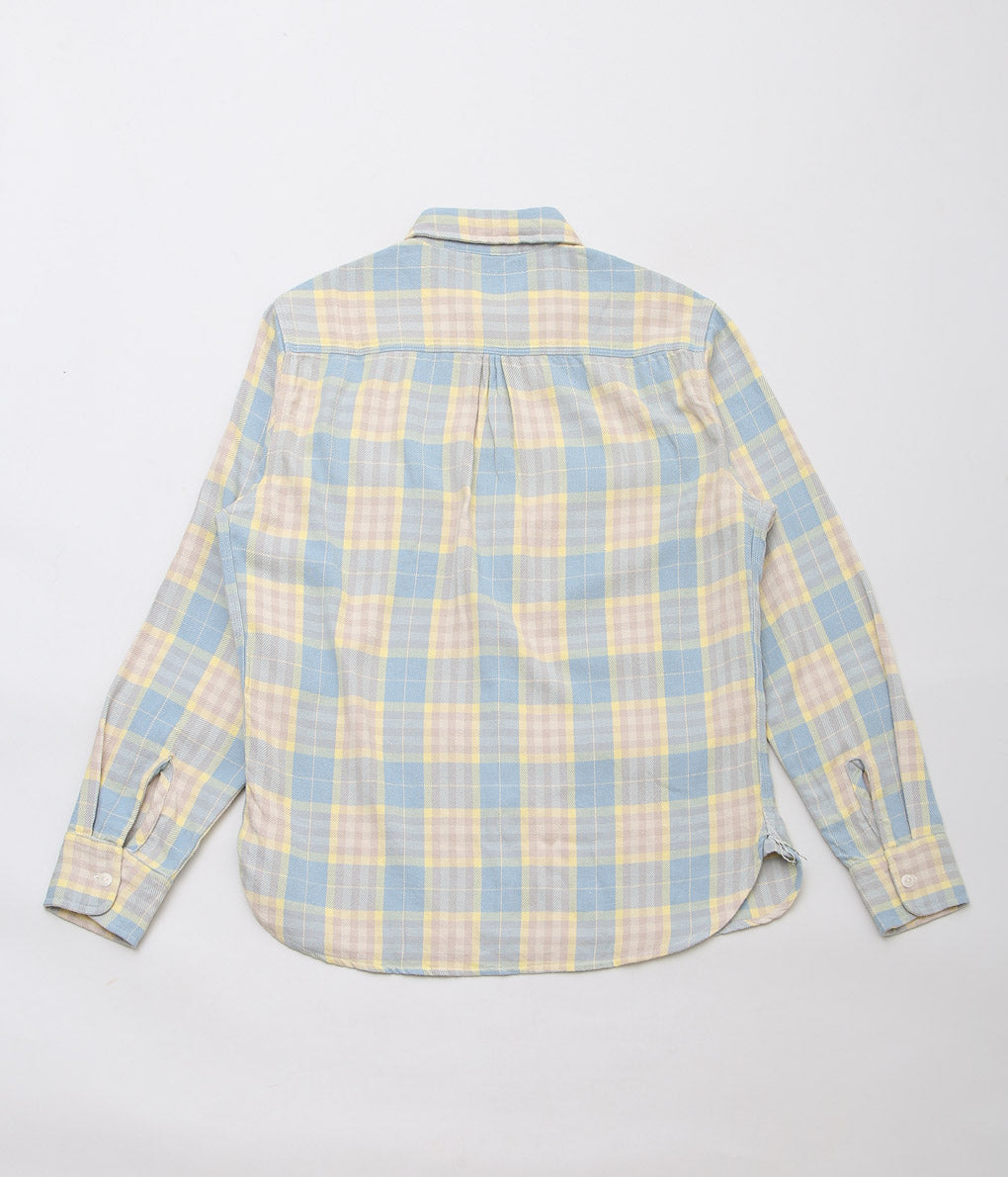 WYTHE ''WASHED FLANNEL WORKSHIRT'' (SAND DUNES SUNRISE)