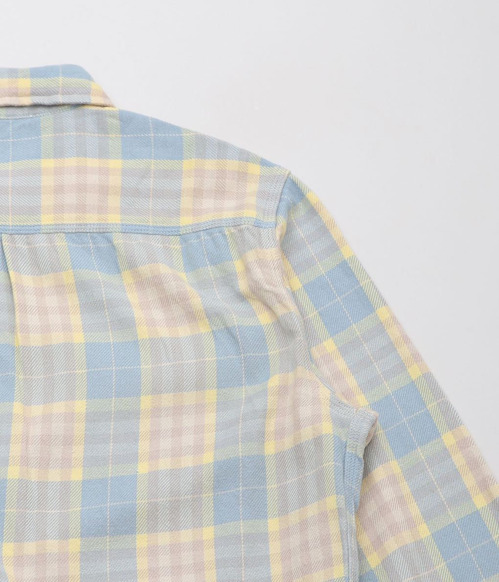 WYTHE ''WASHED FLANNEL WORKSHIRT'' (SAND DUNES SUNRISE)