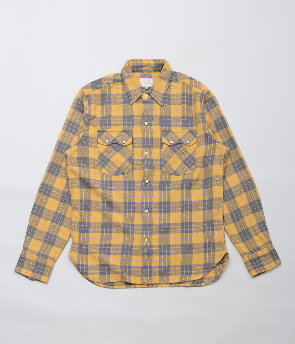 WYTHE ''WASHED FLANNEL PEARLSNAP SHIRT'' (DAYBREAK)