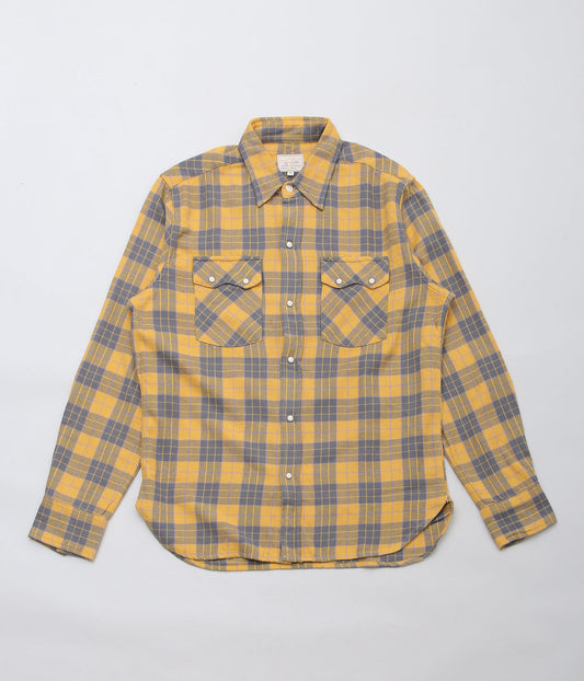 WYTHE ''WASHED FLANNEL PEARLSNAP SHIRT''(DAYBREAK)