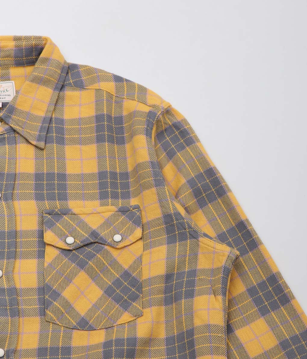 WYTHE ''WASHED FLANNEL PEARLSNAP SHIRT'' (DAYBREAK)