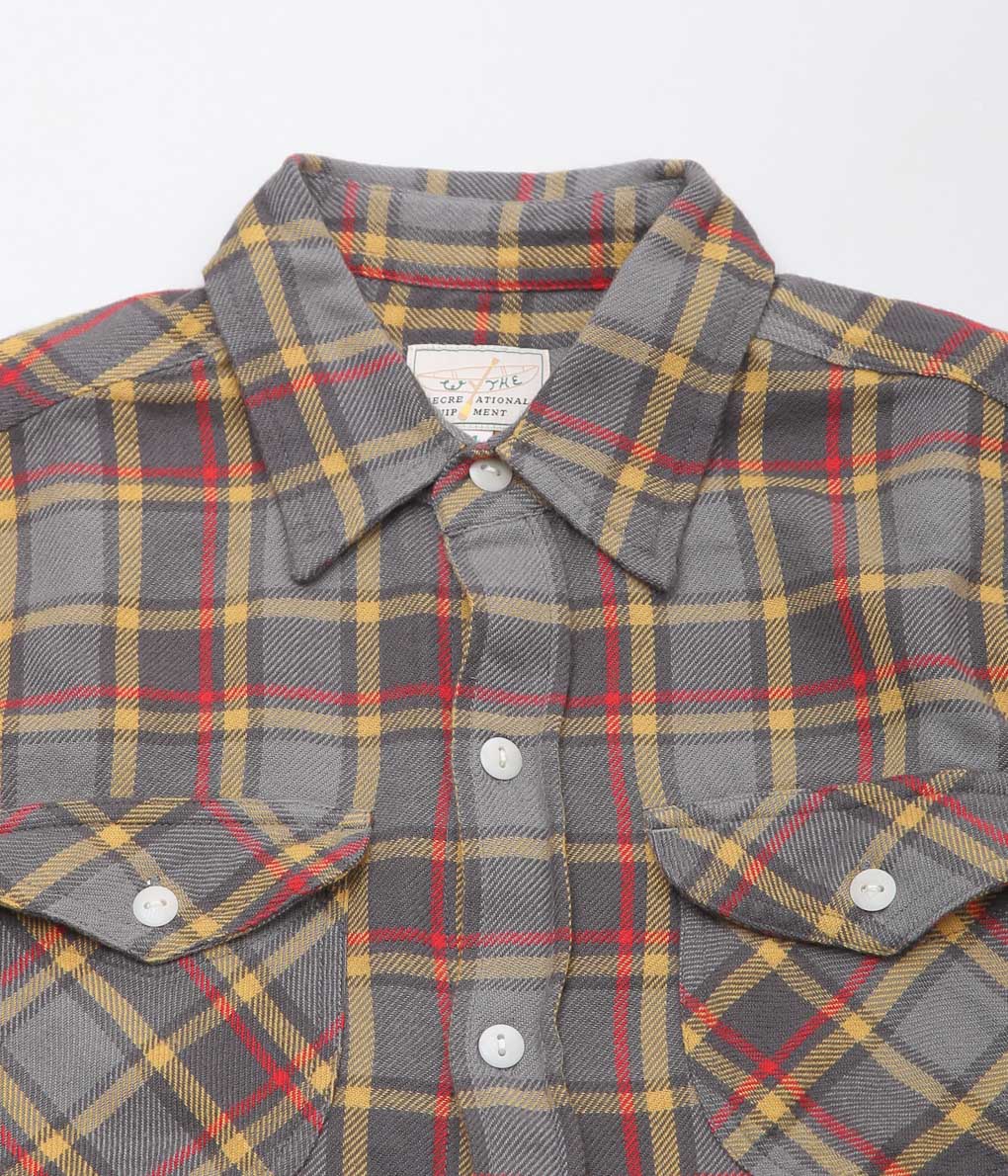 WYTHE ''WASHED FLANNEL WORKSHIRT'' (DUSK PLAID)