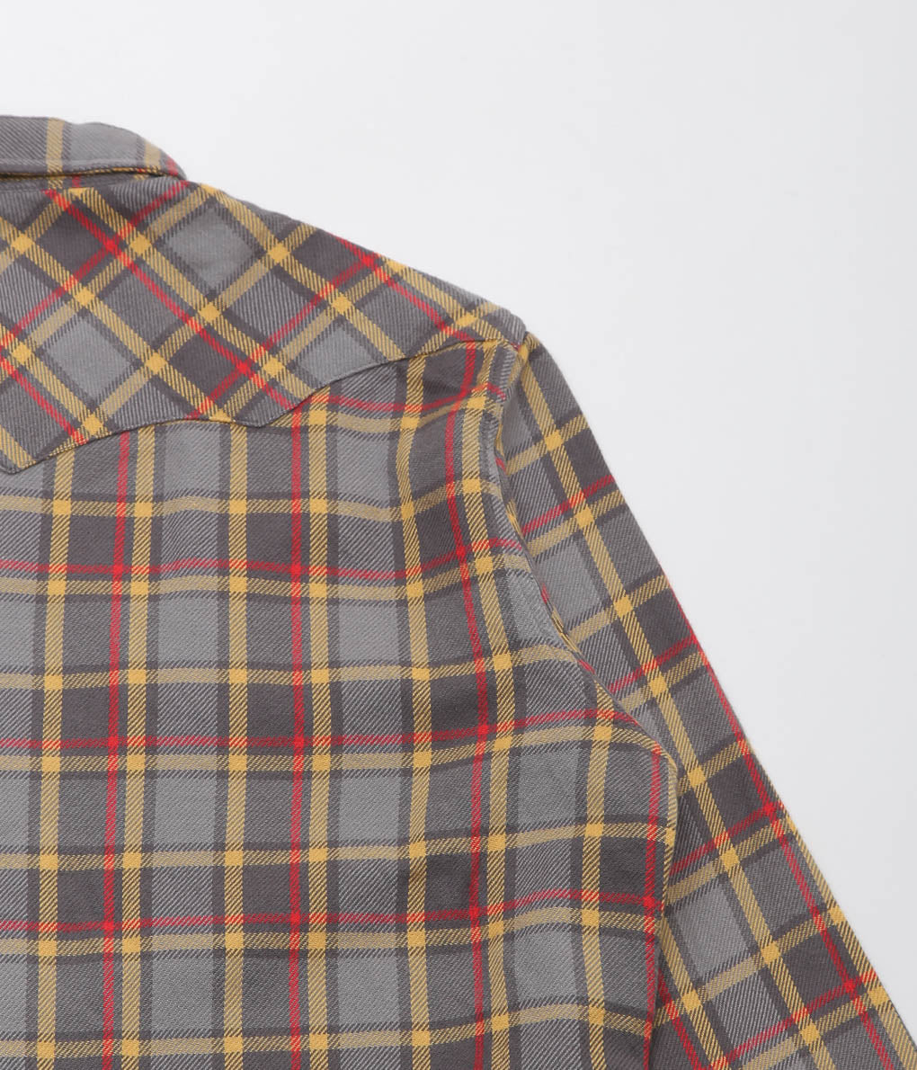 WYTHE ''WASHED FLANNEL PEARLSNAP SHIRT'' (DUSK PLAID)