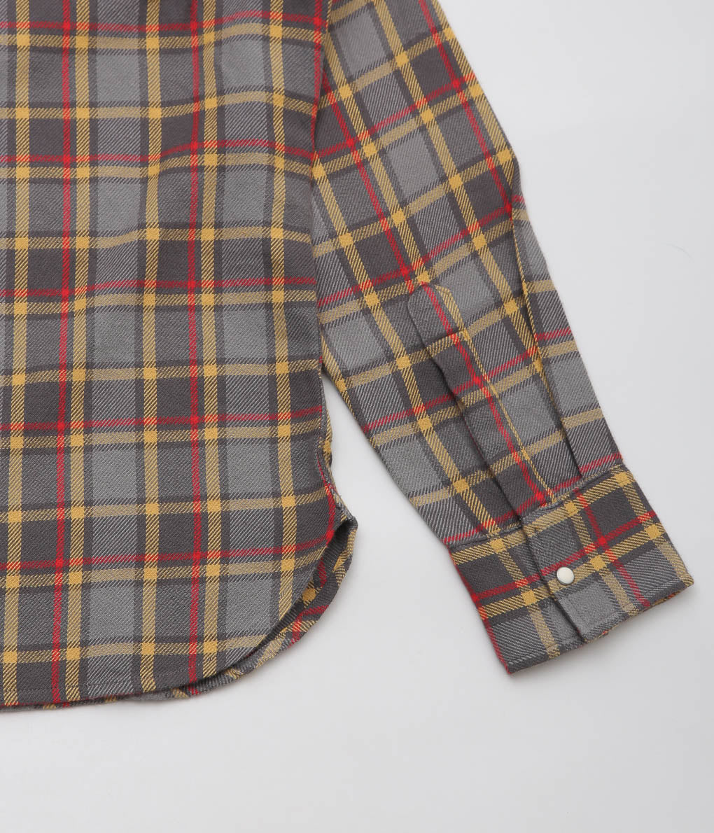 WYTHE ''WASHED FLANNEL PEARLSNAP SHIRT'' (DUSK PLAID)