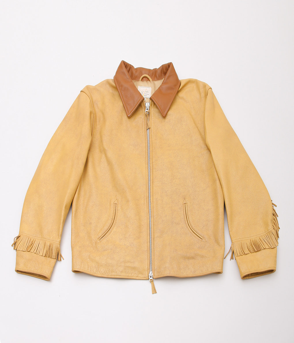 WYTHE ''MUSTANG LEATHER JACKET'' (YELLOW)