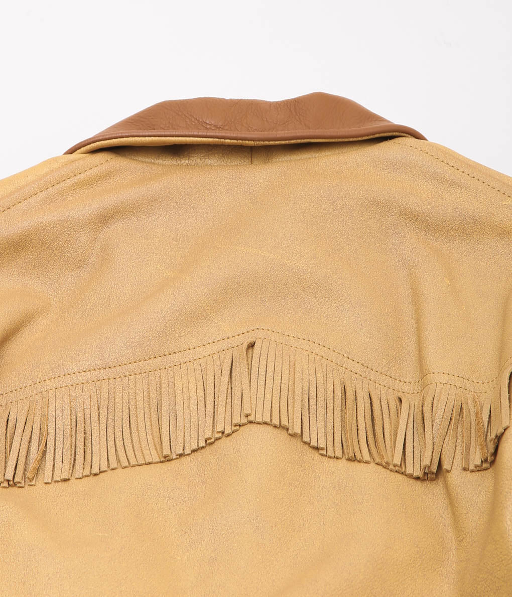 WYTHE ''MUSTANG LEATHER JACKET'' (YELLOW)